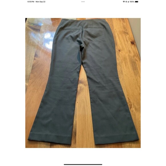 Ann Taylor Loft High Waist Womens 6P Pants Petite Gray Chino Dress Pockets NEW - Picture 2 of 8